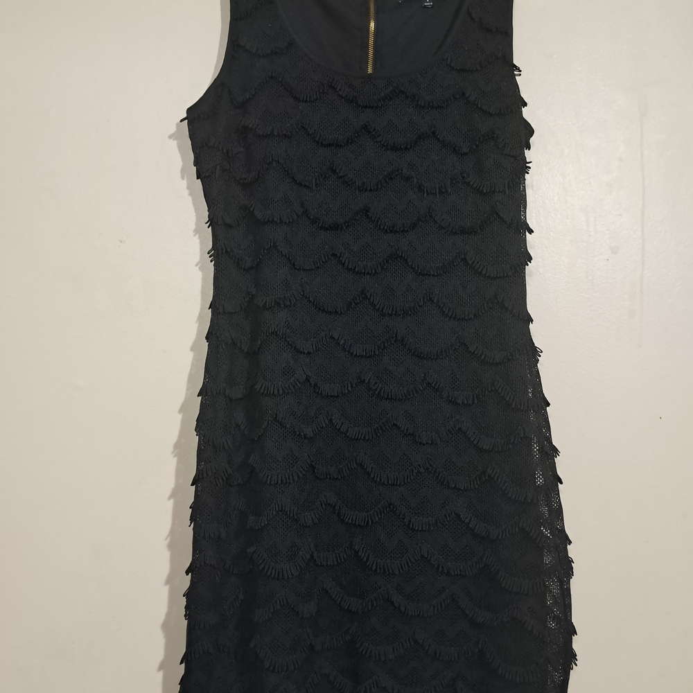 Guess Black Textured Mini Dress